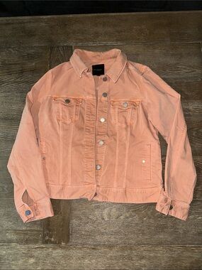 Liverpool Peach Denim Trucker Jacket